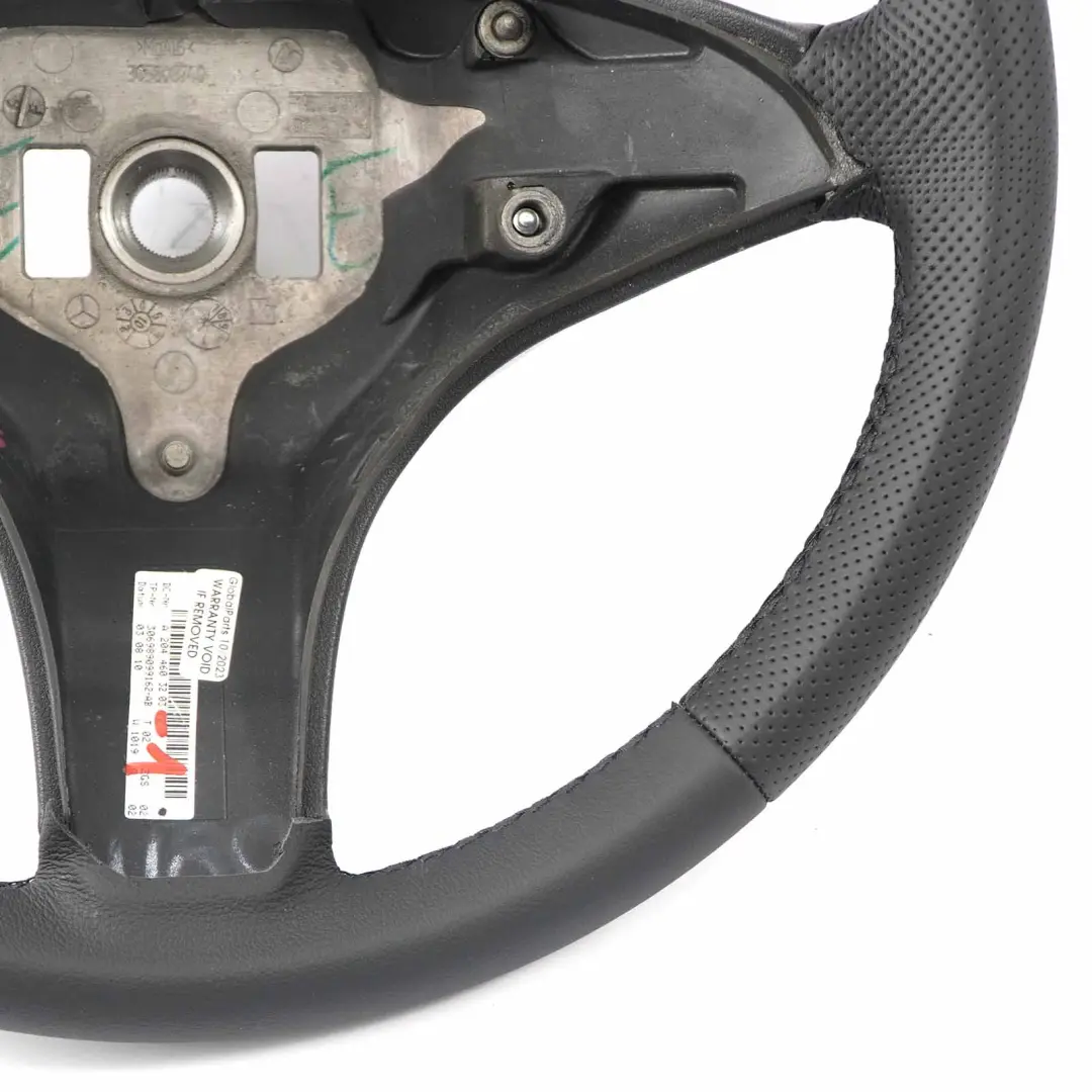 Mercedes W204 NEU Schwarz Leder Lederlenkrad Lenkrad Schwarz Fäden - SKU A2044603203-1 - Teilenummer A2044603203