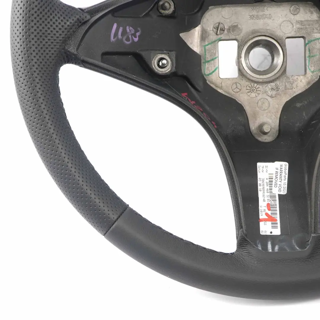 Leather Steering Wheel with Black Threads Mercedes W204 NEW Black - SKU A2044603203-1 - Part number A2044603203