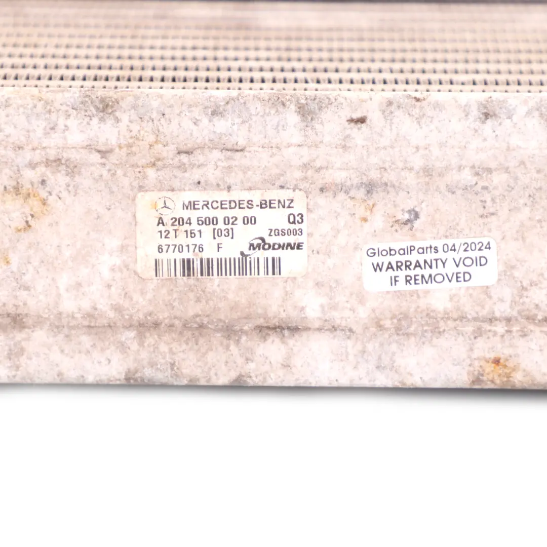 Charge Air Cooler Radiator Diesel OM651 to Mercedes W204 Intercooler with Part number A2045000200 Mercedes W204 Intercooler Charge Air Cooler Radiator Diesel OM651 - SKU A2045000200-2 - Part number A2045000200