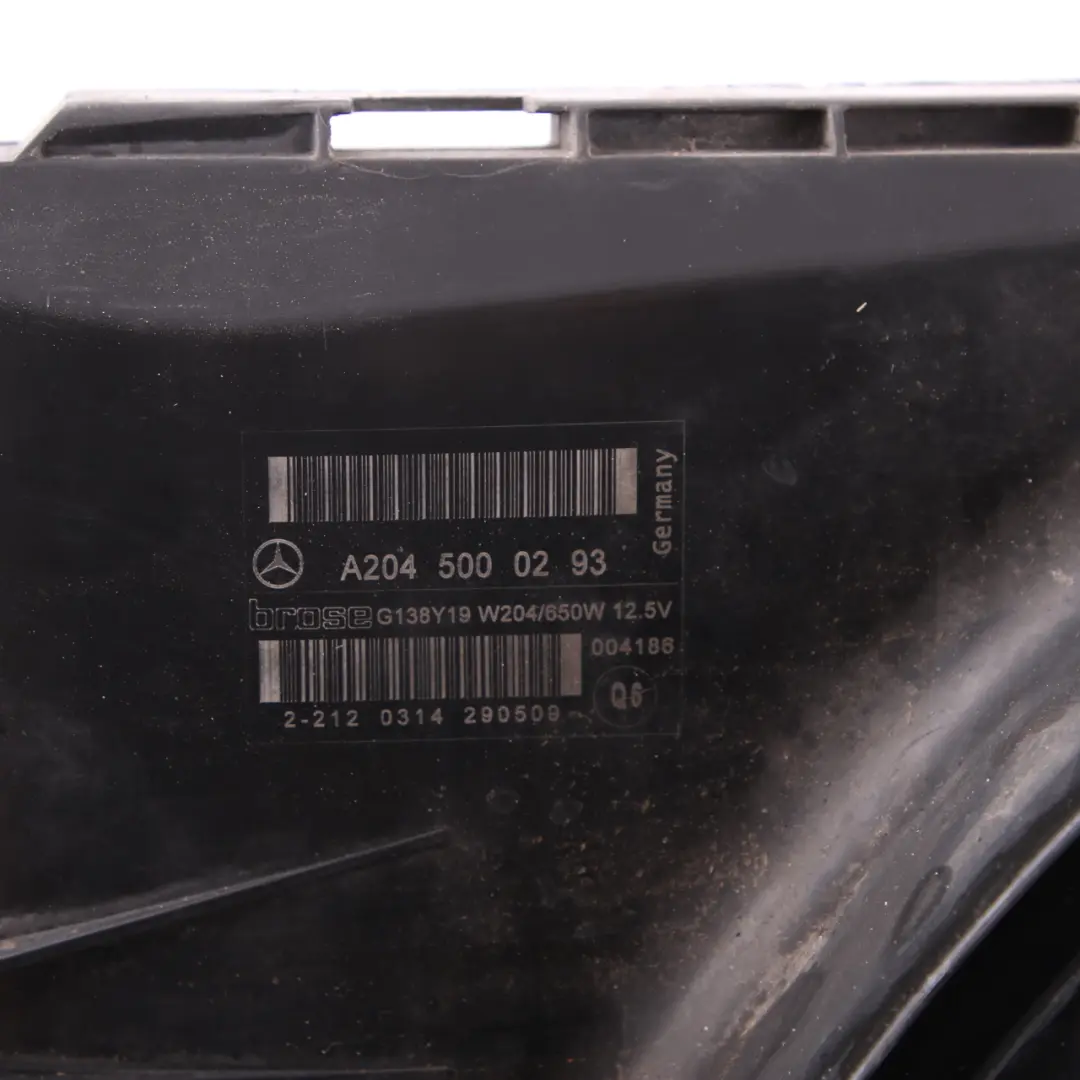 Mercedes W204 W212 Ventola Radiatore Motore Raffreddamento Sindone - SKU A2045000293 - Numero di parte A2045000293