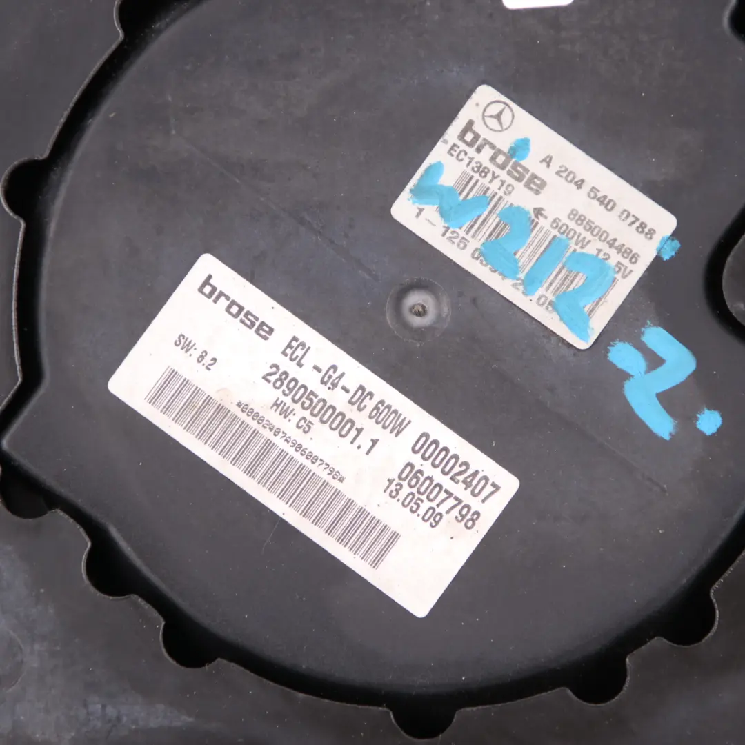 Mercedes W204 W212 Ventola Radiatore Motore Raffreddamento Sindone - SKU A2045000293 - Numero di parte A2045000293
