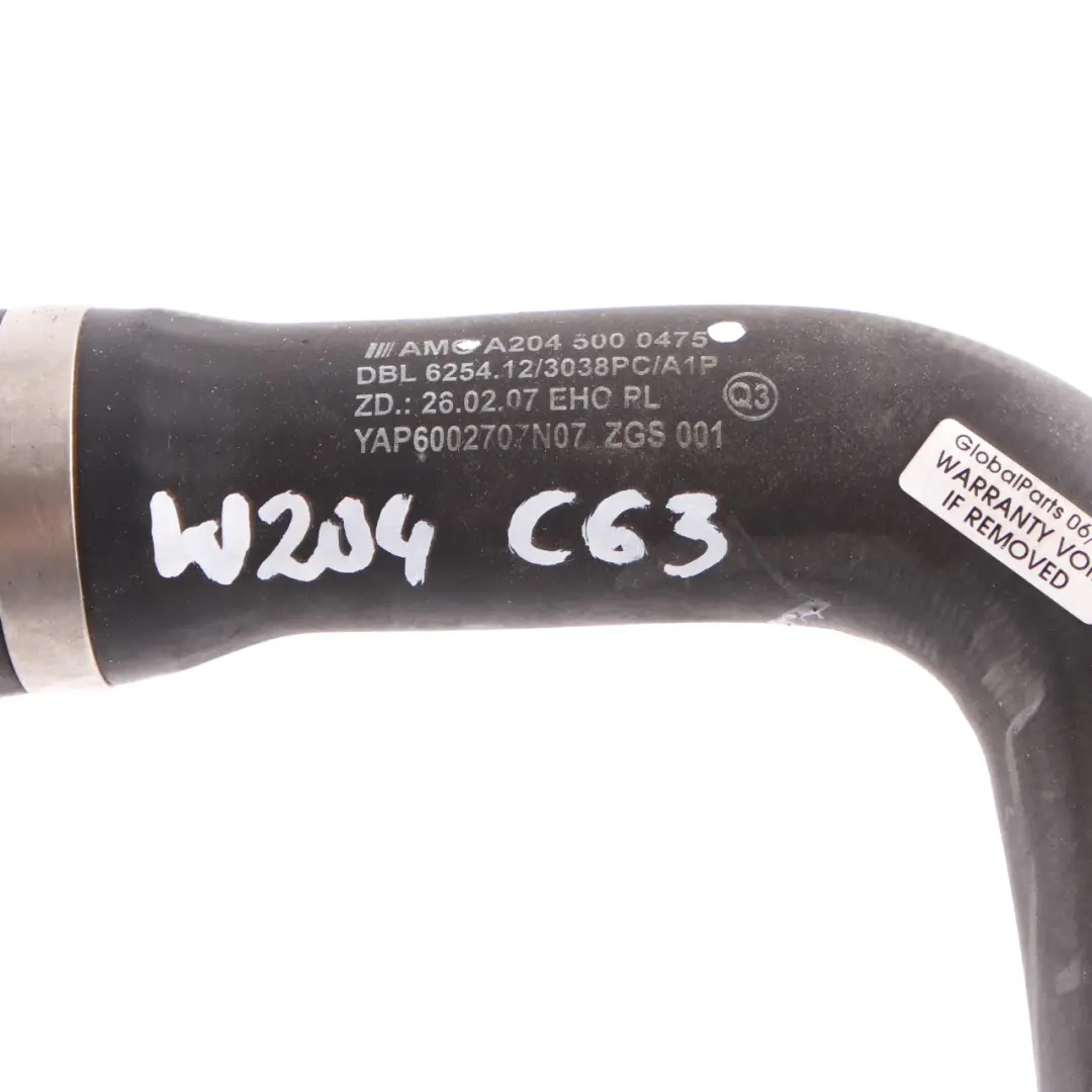  Water Hose Mercedes W204 C63 AMG Cooling Coolant Radiator Pipe Line - SKU A2045000475 - Part number A2045000475