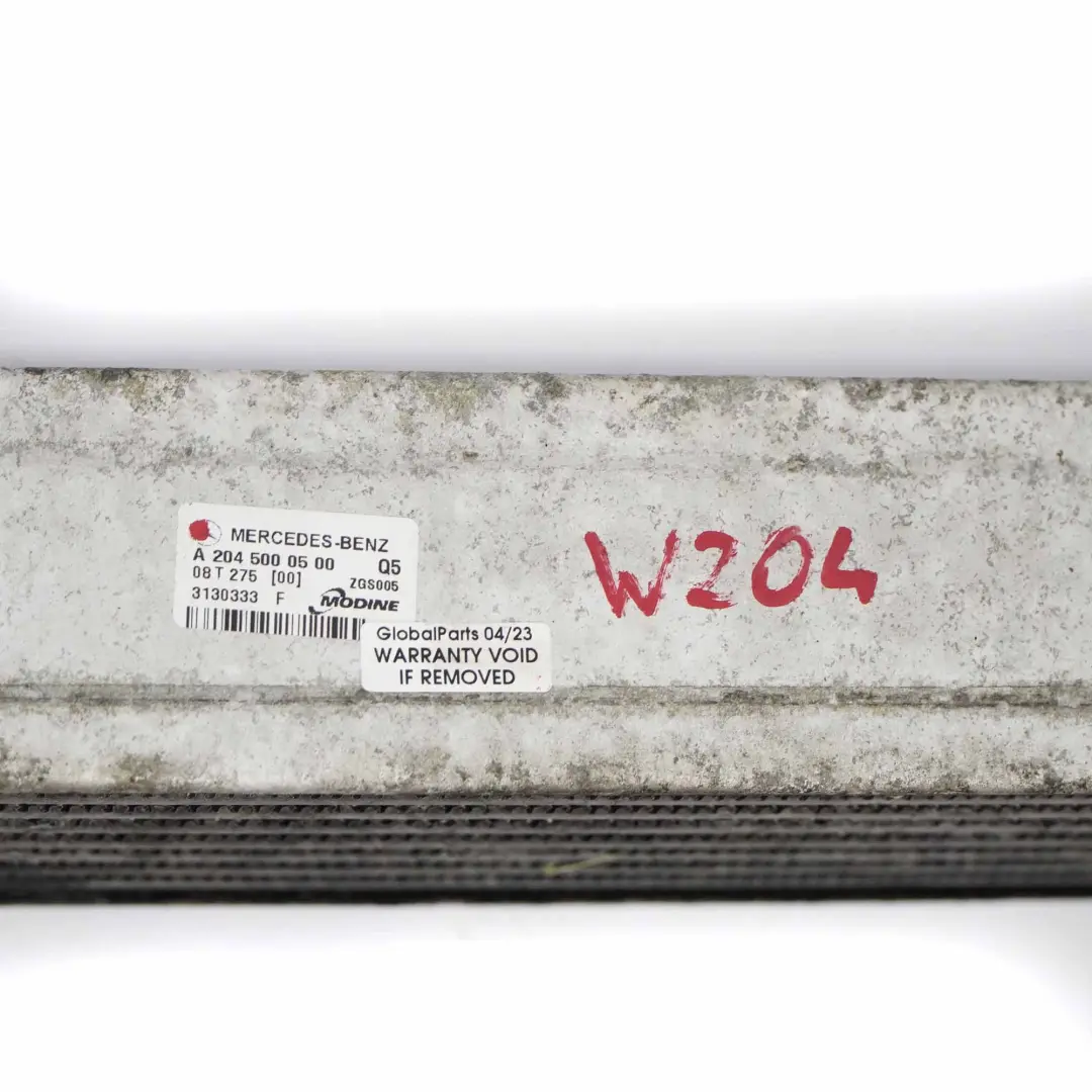 Enfriador de aire Radiador M271 OM651 para Mercedes W204 W212 Intercooler con número de pieza A2045000500 Mercedes W204 W212 Intercooler Enfriador de aire Radiador M271 OM651 - SKU A2045000500 - Número de pieza A2045000500