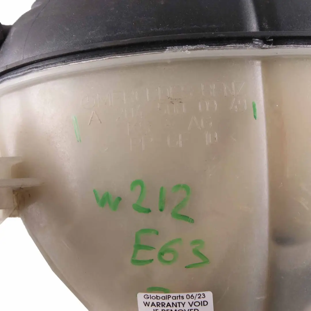 Expansion Tank Mercedes W204 W212 W218 Coolant Reservoir Bottle to with Part number A2045000949 Expansion Tank Mercedes W204 W212 W218 Coolant Reservoir Bottle - SKU A2045000949 - Part number A2045000949