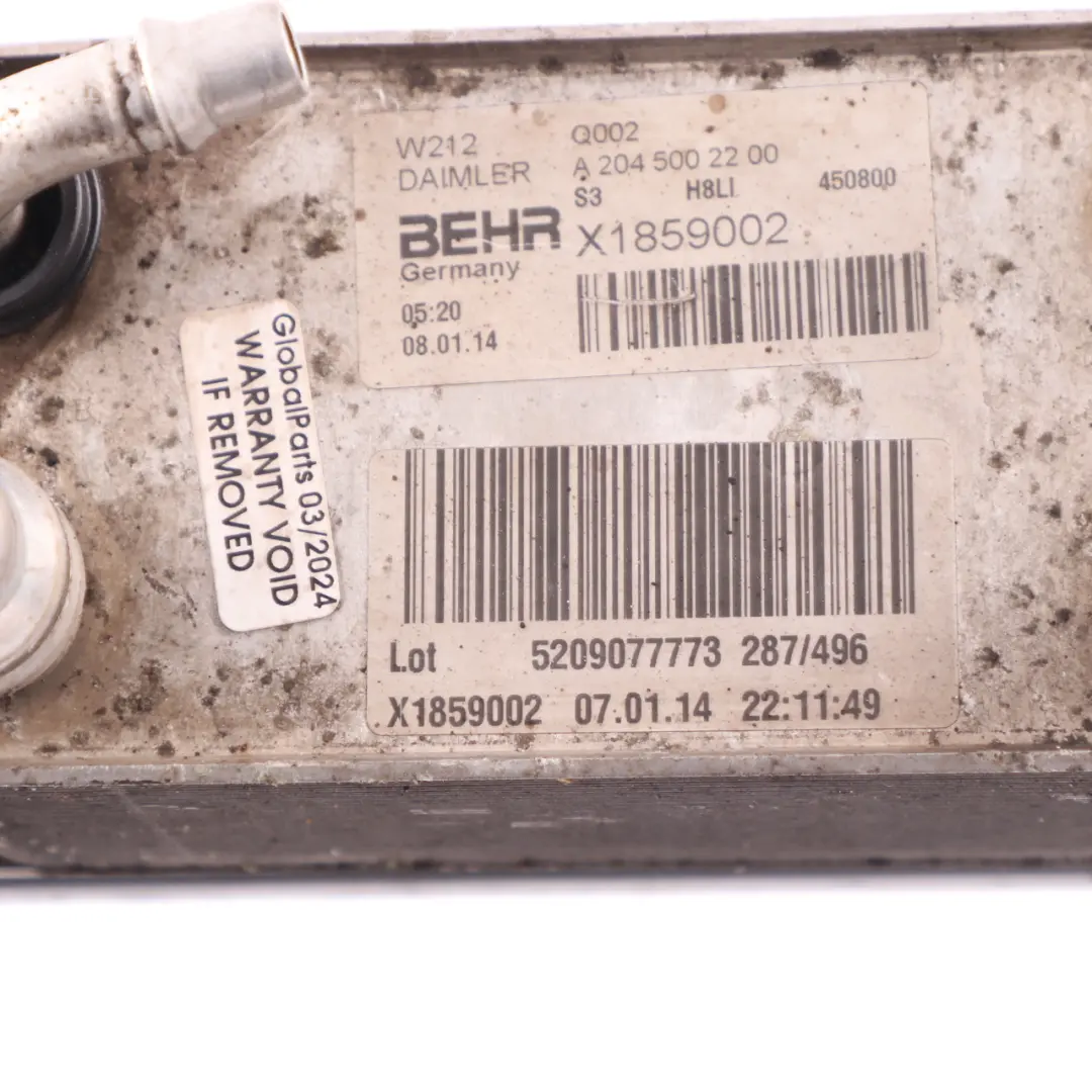 OM651 Refroidisseur D'Huile Boîte De Vitesses pour Mercedes W212 Diesel à propos du numéro de pièce A2045002200 Mercedes W212 Diesel OM651 Refroidisseur D'Huile Boîte De Vitesses - SKU A2045002200 - Numéro de pièce A2045002200