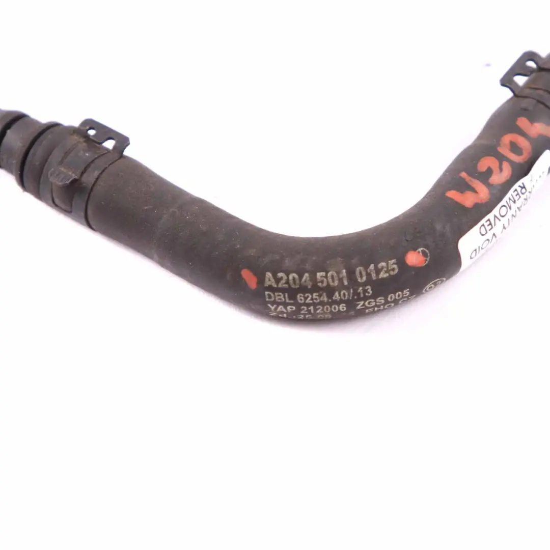 Mercedes W204 Respiradero Manguera Tanque de Expansión Línea Motor - SKU A2045010125 - Número de pieza A2045010125