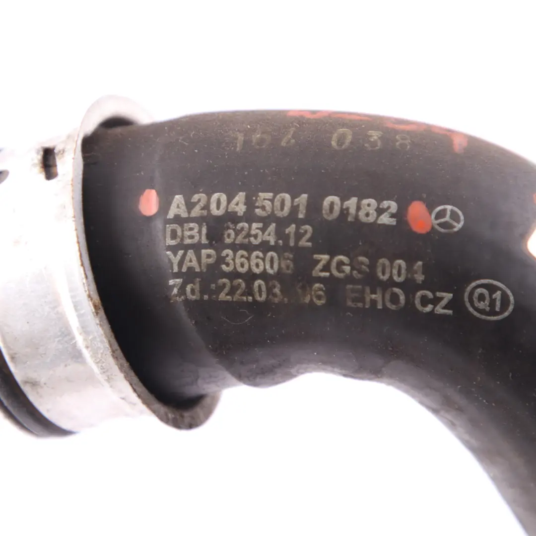  Water Pipe Mercedes W204 M271 Radiator Coolant Hose Engine Cooling - SKU A2045010182 - Part number A2045010182