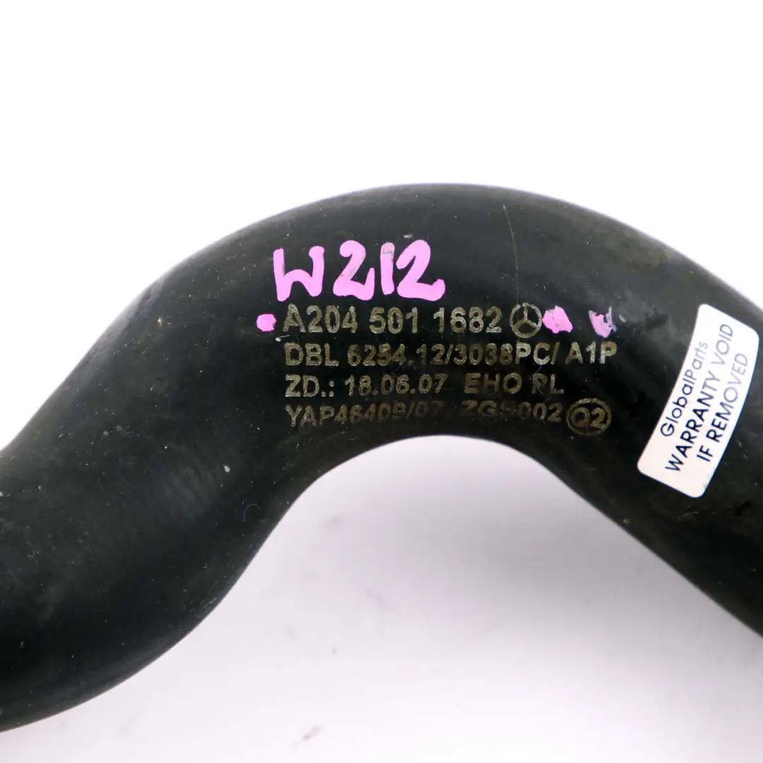 Mercedes W212 Radiator Coolant Hose Pipe Engine Cooling - SKU A2045011682 - Part number A2045011682