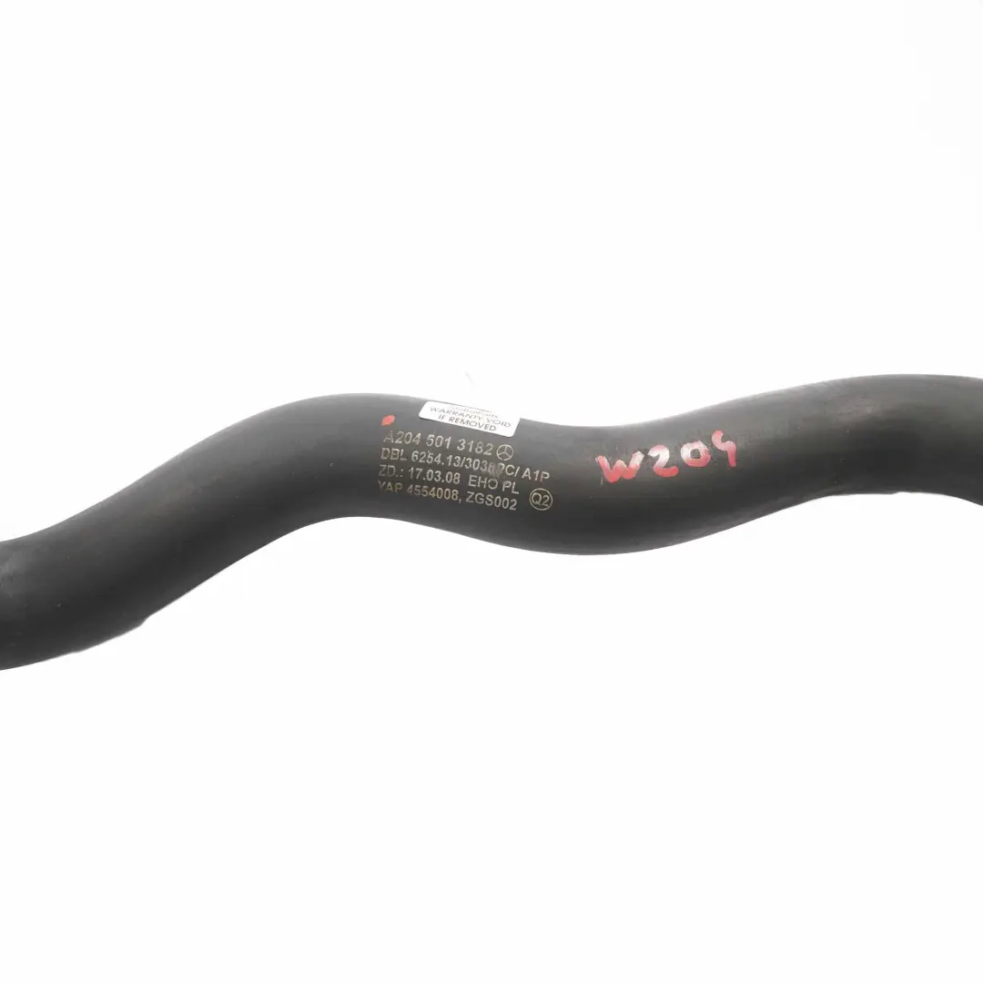 Mercedes W204 OM642 Radiatore Tubo Liquido Motore - SKU A2045013182 - Numero di parte A2045013182