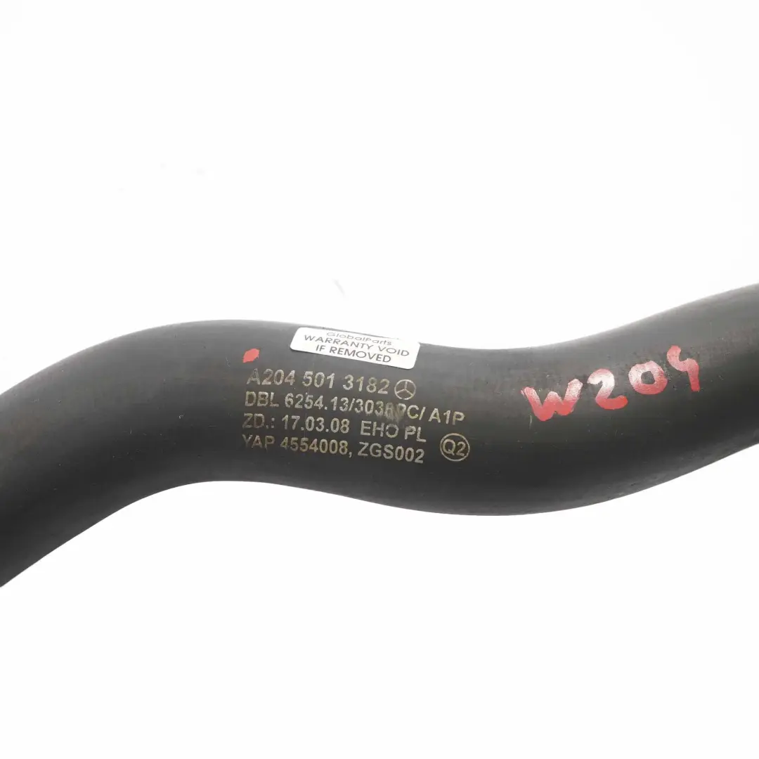 Mercedes W204 OM642 Radiatore Tubo Liquido Motore - SKU A2045013182 - Numero di parte A2045013182