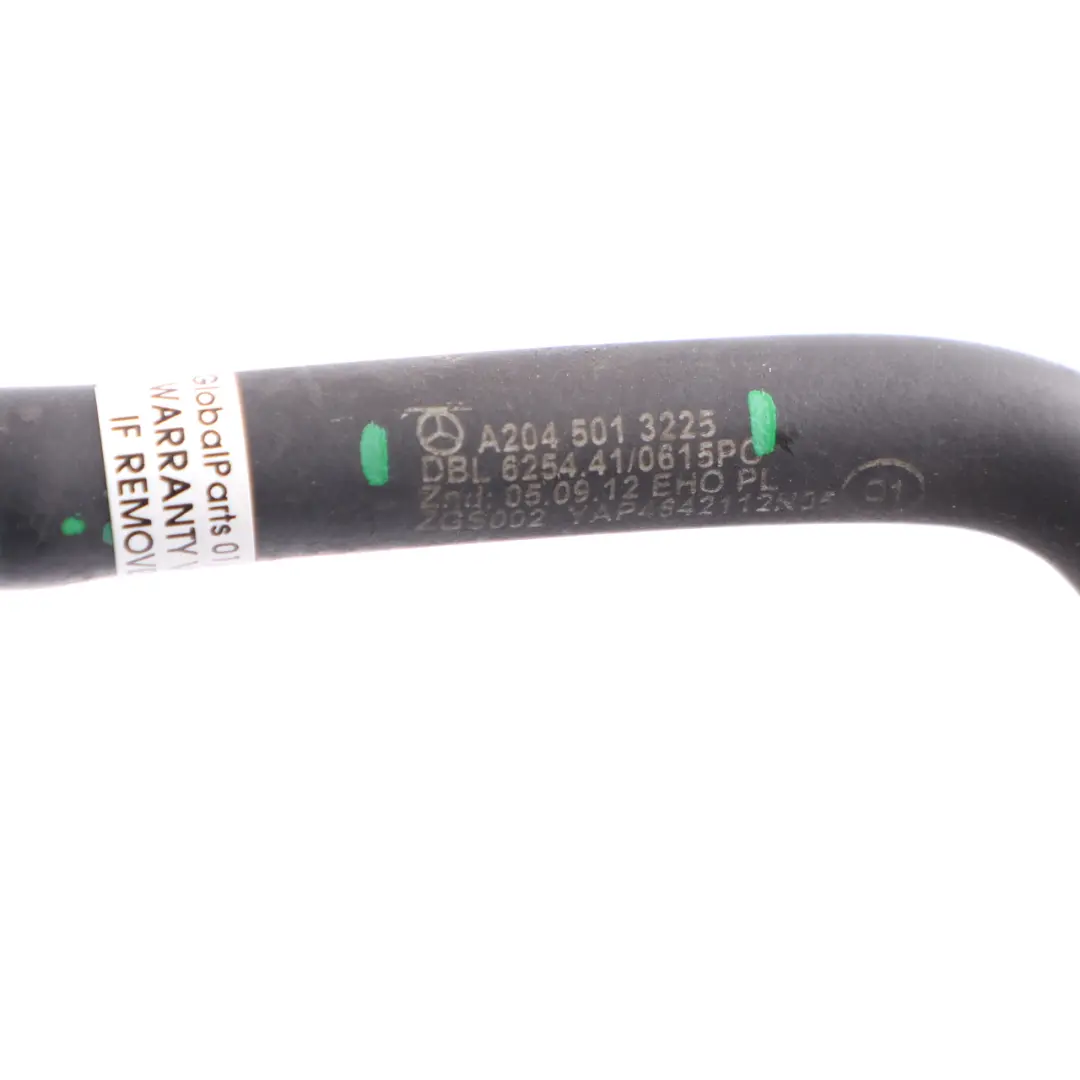 Radiator Coolant Vent Pipe Hose to Mercedes W204 C207 Petrol Engine with Part number A2045013225 Mercedes W204 C207 Petrol Engine Radiator Coolant Vent Pipe Hose - SKU A2045013225 - Part number A2045013225