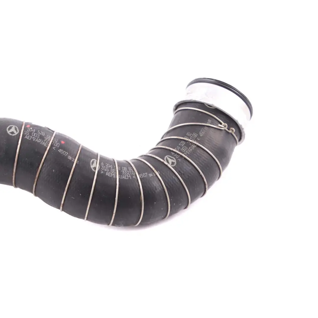 Hose Pipe Petrol Kompressor to Mercedes W204 Turbo Intercooler with Part number A2045280882 Mercedes W204 Turbo Intercooler Hose Pipe Petrol Kompressor - SKU A2045280882 - Part number A2045280882