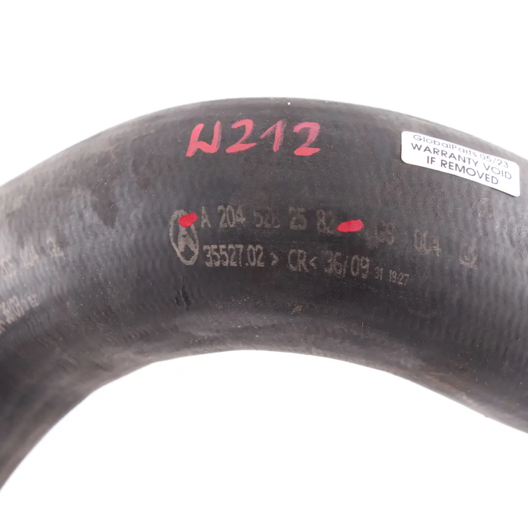 Intake Pipe Mercedes W204 M271 Left N/S Intercooler Hose Tube to Air with Part number A2045282582 Air Intake Pipe Mercedes W204 M271 Left N/S Intercooler Hose Tube - SKU A2045282582 - Part number A2045282582