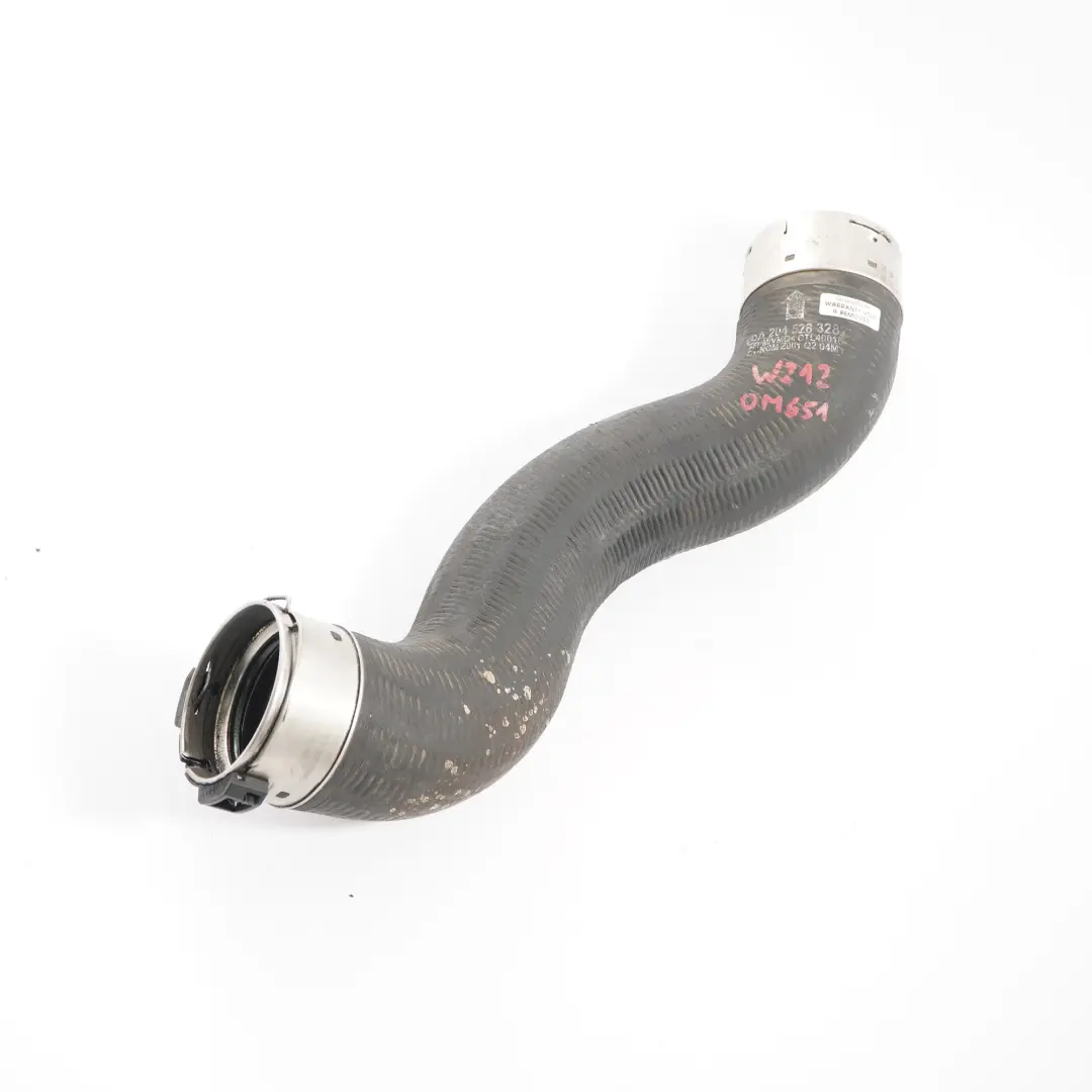 Intake Hose OM651 Intercooler Charge Pipe Diesel to Mercedes W212 Air with Part number A2045283282 Mercedes W212 Air Intake Hose OM651 Intercooler Charge Pipe Diesel - SKU A2045283282 - Part number A2045283282