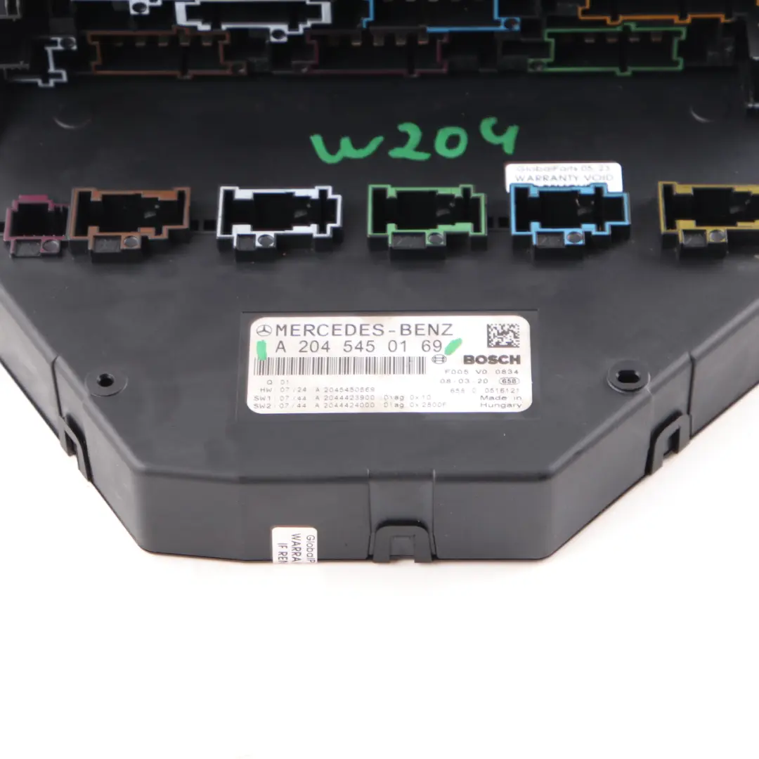 SAM Modulo Scatola Fusibili Relè Unità di Controllo per Mercedes W204 con numero di parte A2045450169 Mercedes W204 SAM Modulo Scatola Fusibili Relè Unità di Controllo - SKU A2045450169 - Numero di parte A2045450169