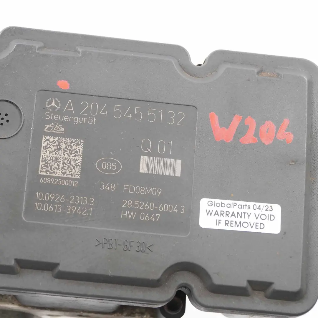Moduł ABS A2044313712 do Mercedes W204 o numerze A2045455132 Mercedes W204 Moduł ABS A2044313712 - SKU A2045455132 - Numer Części A2045455132