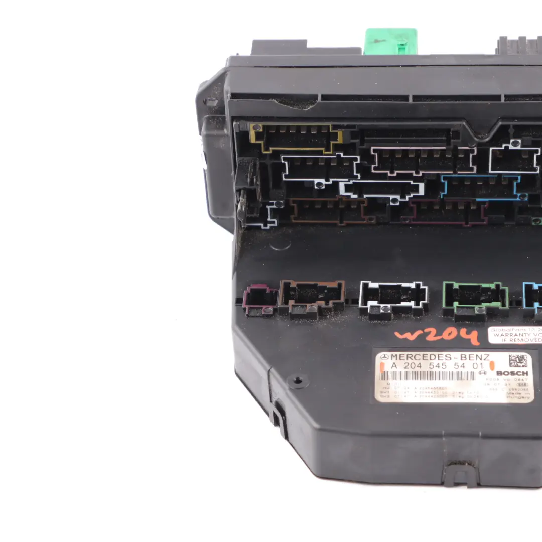 Sicherungskasten Relaissteuergerät Elektromodul SAM für Mercedes W204 mit Teilenummer A2045455401 Mercedes W204 Sicherungskasten Relaissteuergerät Elektromodul SAM - SKU A2045455401 - Teilenummer A2045455401