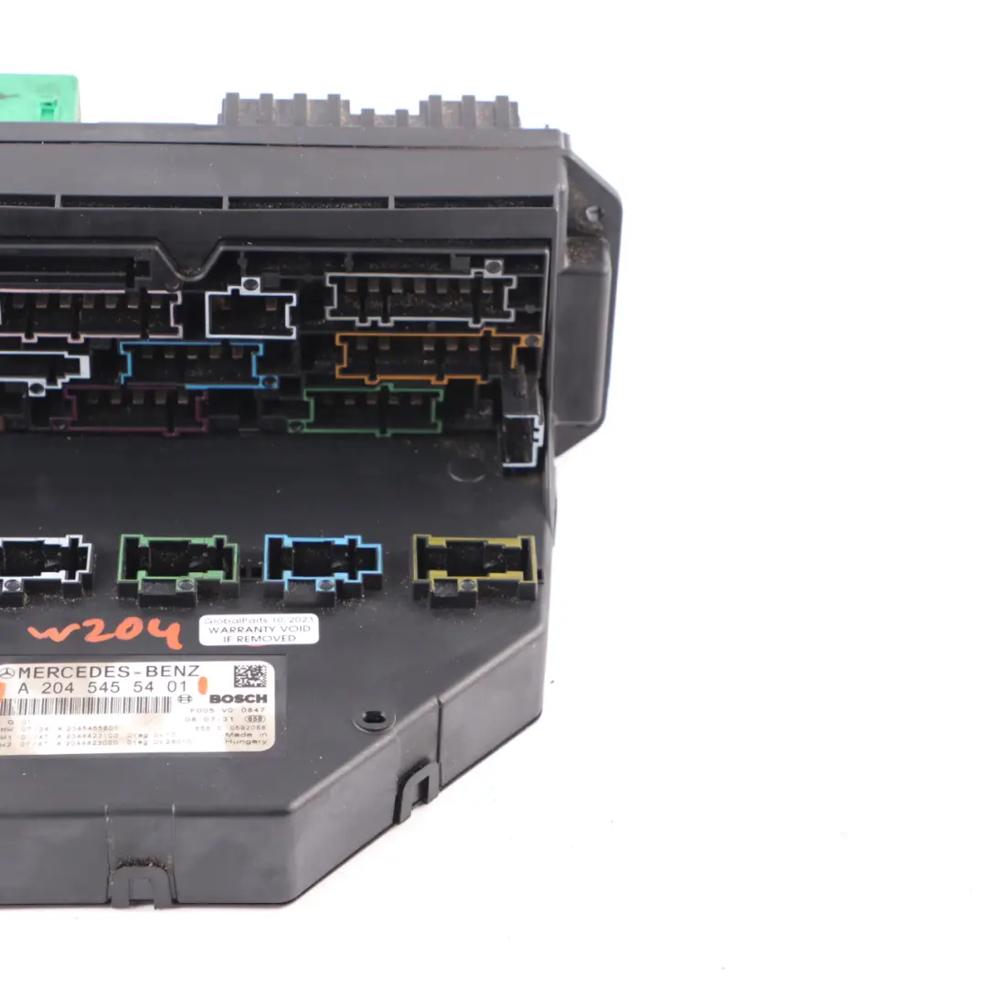 Mercedes W204 Caja Fusibles Relé Unidad Control Módulo Eléctrico SAM - SKU A2045455401 - Número de pieza A2045455401