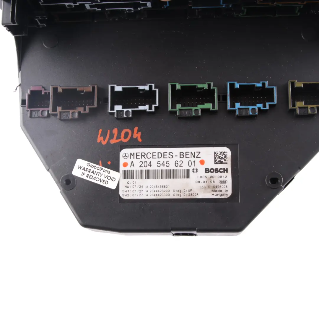 SAM Module Mercedes W204 Control Unit Electrical Fuse Box Unit to with Part number A2045456201 SAM Module Mercedes W204 Control Unit Electrical Fuse Box Unit - SKU A2045456201 - Part number A2045456201