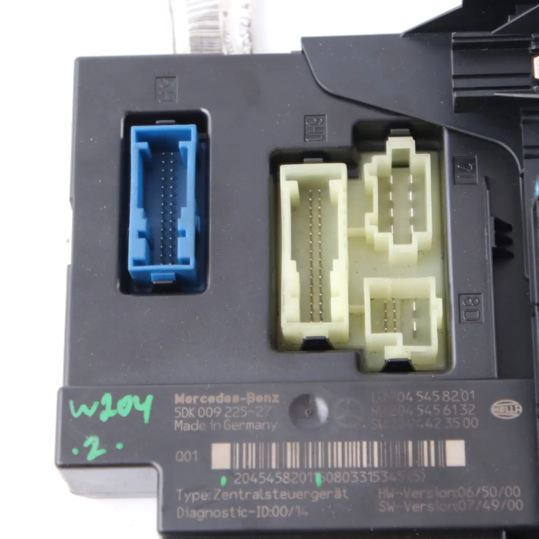 Scatola Fusibili Posteriore Modulo Unità Controllo SAM Relè per Mercedes W204 con numero di parte A2045458201 Mercedes W204 Scatola Fusibili Posteriore Modulo Unità Controllo SAM Relè - SKU A2045458201 - Numero di parte A2045458201