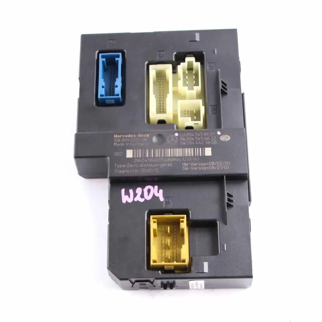 Fuse Box Rear Relay Control Unit Module SAM pour Mercedes W204 à propos du numéro de pièce A2045458601 Mercedes W204 Fuse Box Rear Relay Control Unit Module SAM - SKU A2045458601 - Numéro de pièce A2045458601