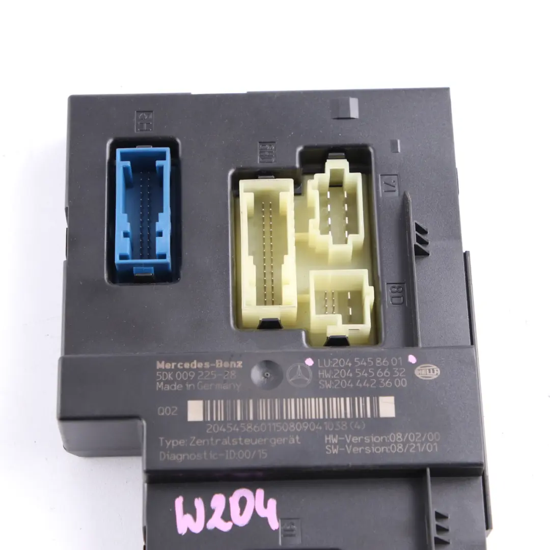 Scatola fusibili Modulo unità controllo posteriore SAM per Mercedes W204 con numero di parte A2045458601 Mercedes W204 Scatola fusibili Modulo unità controllo posteriore SAM - SKU A2045458601 - Numero di parte A2045458601