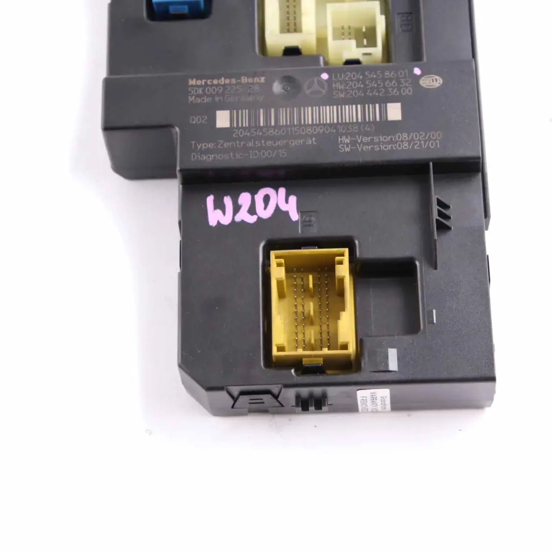 Caja Fusibles Trasera Relé Unidad Control Módulo SAM para Mercedes W204 con número de pieza A2045458601 Mercedes W204 Caja Fusibles Trasera Relé Unidad Control Módulo SAM - SKU A2045458601 - Número de pieza A2045458601