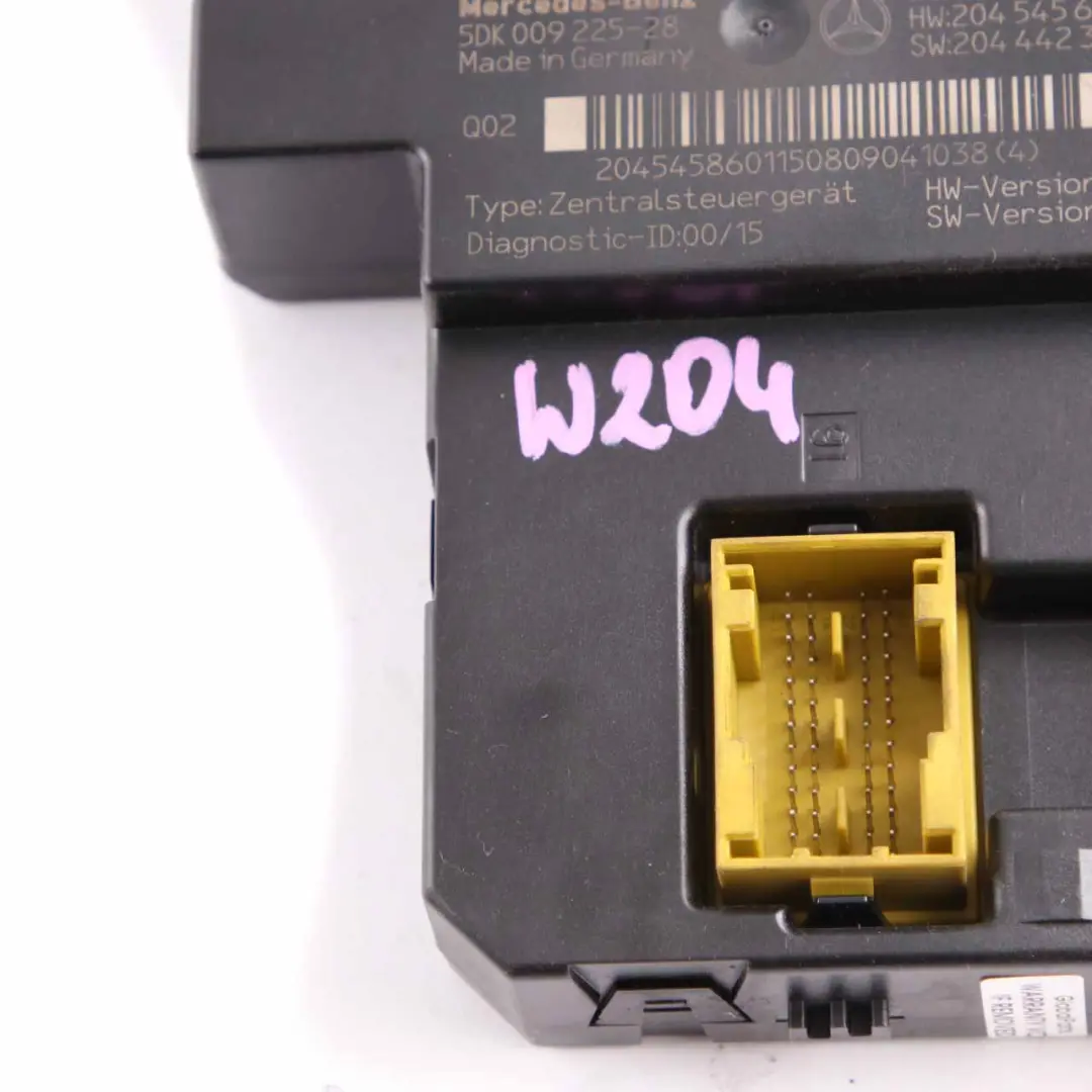 Caja Fusibles Trasera Relé Unidad Control Módulo SAM para Mercedes W204 con número de pieza A2045458601 Mercedes W204 Caja Fusibles Trasera Relé Unidad Control Módulo SAM - SKU A2045458601 - Número de pieza A2045458601