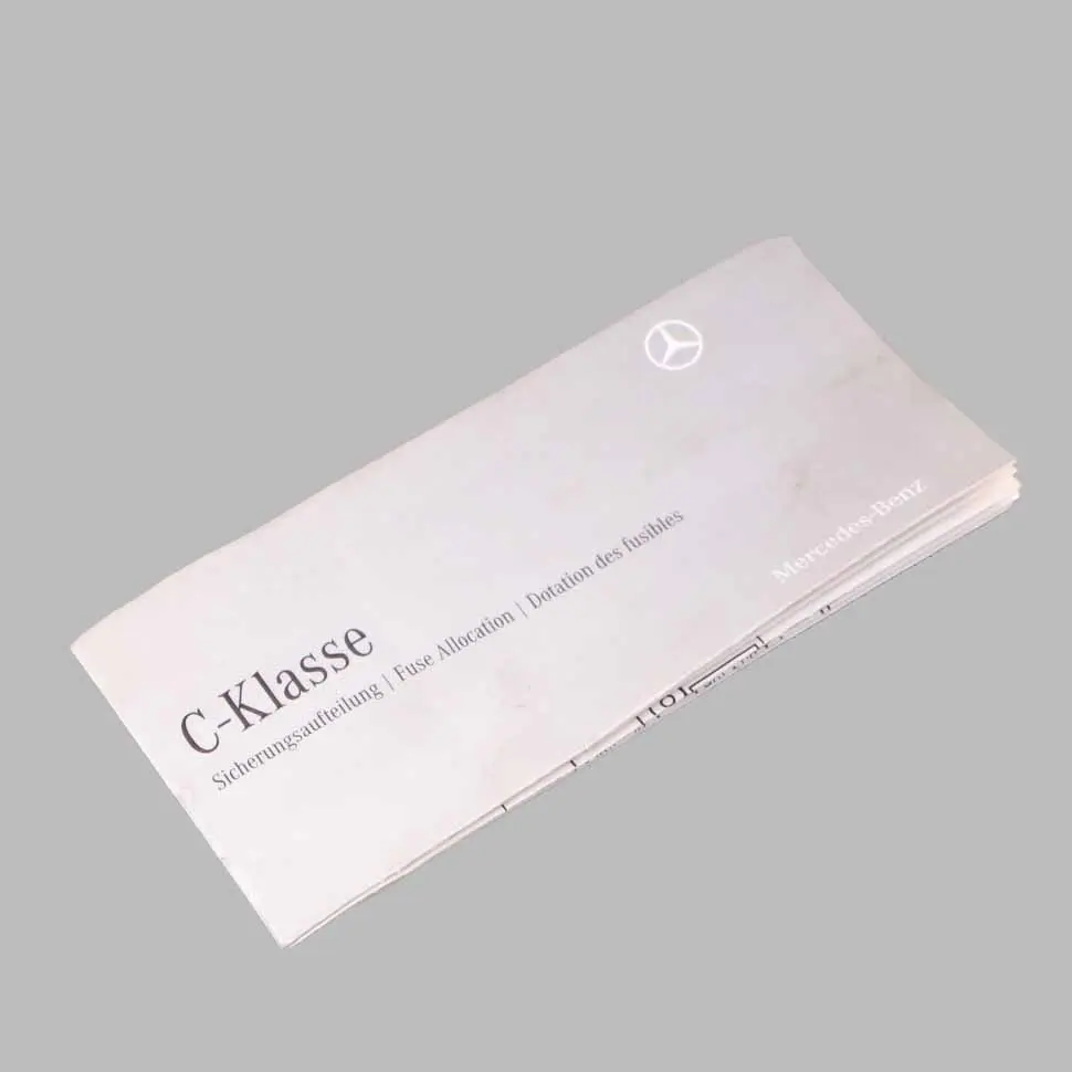 Mercedes W204 Sicherungskasten Gruppierung Sicherung Platzierung Karte Diagramm - SKU A2045842982 - Teilenummer A2045842982