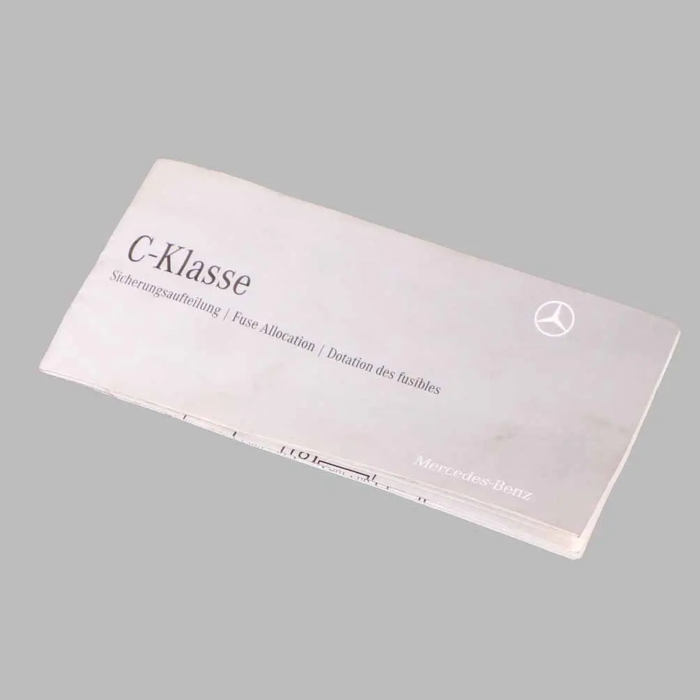 Mercedes W204 Fuse Box Grouping Fuse Placement Map Card Diagram - SKU A2045842982 - Part number A2045842982