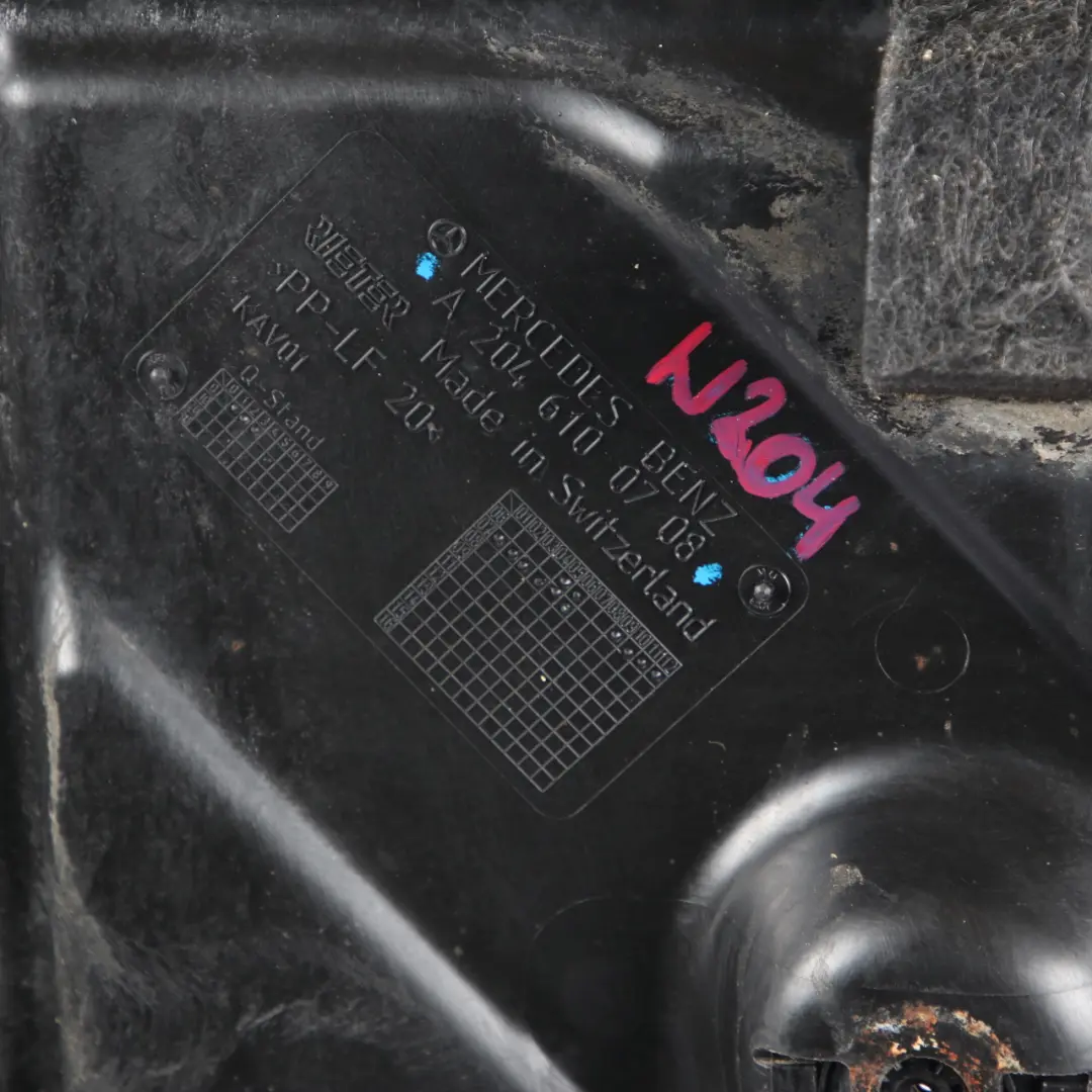 Mercedes-Benz C-Class W204 Left N/S Underride Underbody Skid Panel Shield to with Part number A2046100708 Mercedes-Benz C-Class W204 Left N/S Underride Underbody Skid Panel Shield - SKU A2046100708 - Part number A2046100708