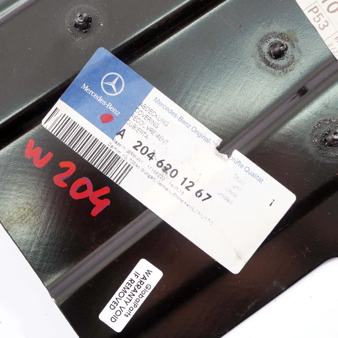  Mercedes-Benz C E Class W204 W207 Front Axle Panel Cover Right O/S - SKU A2046201267 - Part number A2046201267