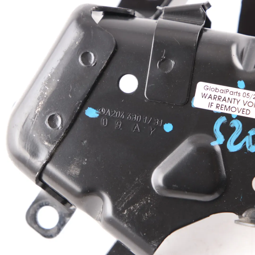 Belt Mount Bracket Holder Rear Left N/S to Mercedes W204 Touring Seat with Part number A2046301731 Mercedes W204 Touring Seat Belt Mount Bracket Holder Rear Left N/S - SKU A2046301731 - Part number A2046301731