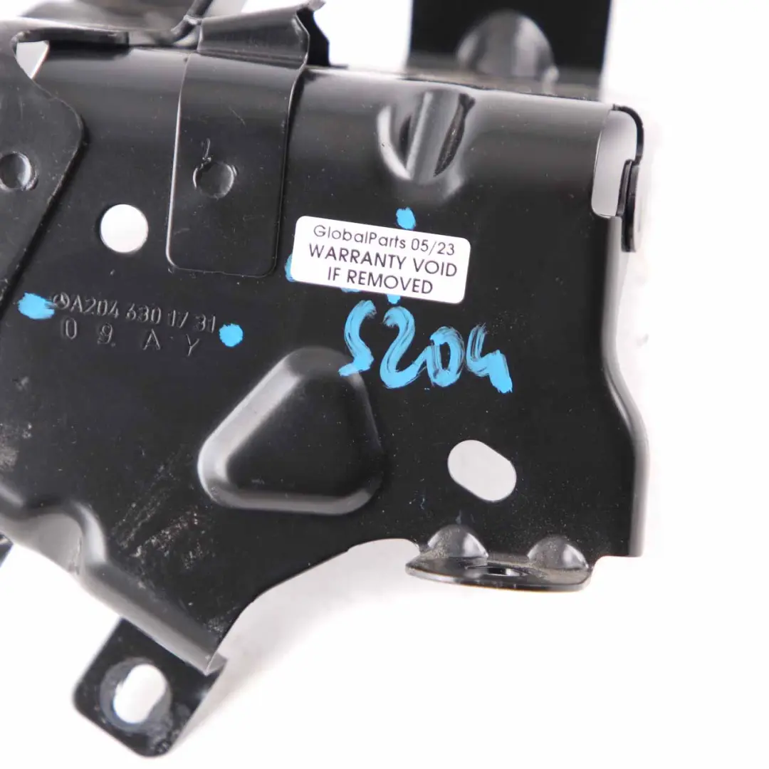 Belt Mount Bracket Holder Rear Left N/S to Mercedes W204 Touring Seat with Part number A2046301731 Mercedes W204 Touring Seat Belt Mount Bracket Holder Rear Left N/S - SKU A2046301731 - Part number A2046301731