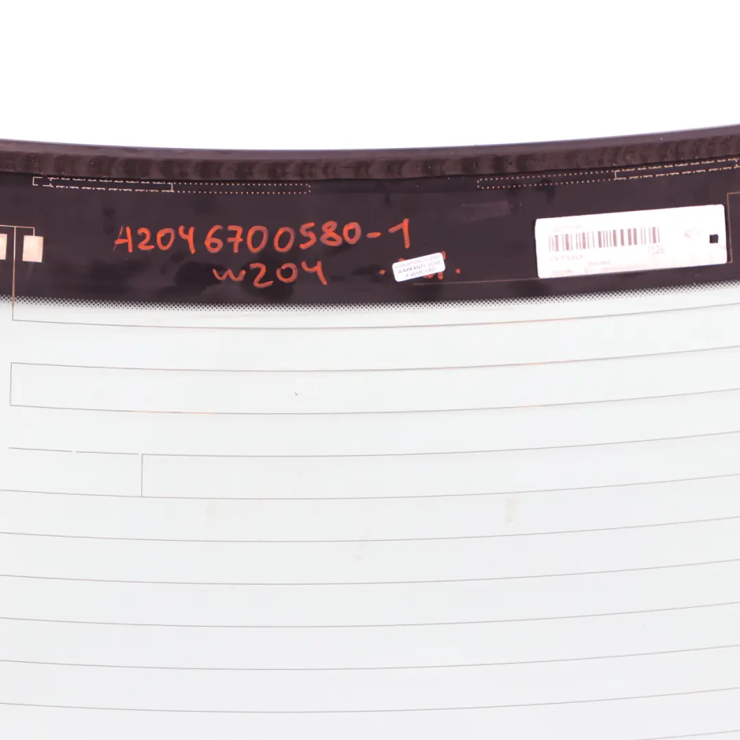 Szyba Tylna AS2 zielona do Mercedes W204 o numerze A2046700580 Mercedes W204 Szyba Tylna AS2 zielona - SKU A2046700580-1 - Numer Części A2046700580