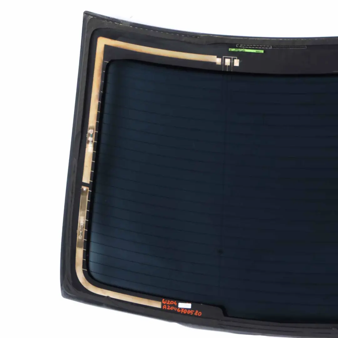 Mercedes W204 Rear Window Windshield Glass Glazing AS2 Green Foil Tinted - SKU A2046700580 - Part number A2046700580