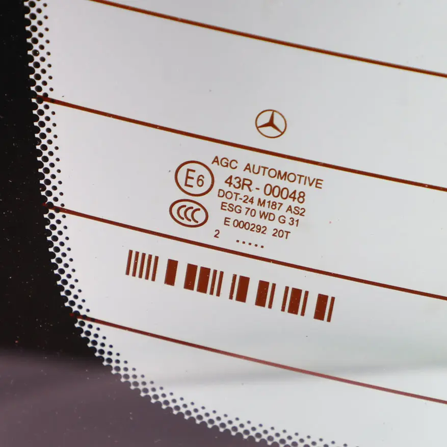 Window Windshield Glass Glazing AS2 Green Foil Tinted Saloon to Mercedes W204 Rear with Part number A2046701700 Mercedes W204 Rear Window Windshield Glass Glazing AS2 Green Foil Tinted Saloon - SKU A2046701700-1 - Part number A2046701700