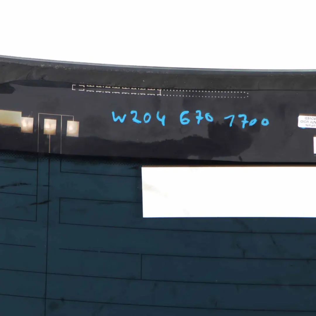 Window Windshield Glass Glazing AS2 Green Foil Tinted Saloon to Mercedes W204 Rear with Part number A2046701700 Mercedes W204 Rear Window Windshield Glass Glazing AS2 Green Foil Tinted Saloon - SKU A2046701700 - Part number A2046701700