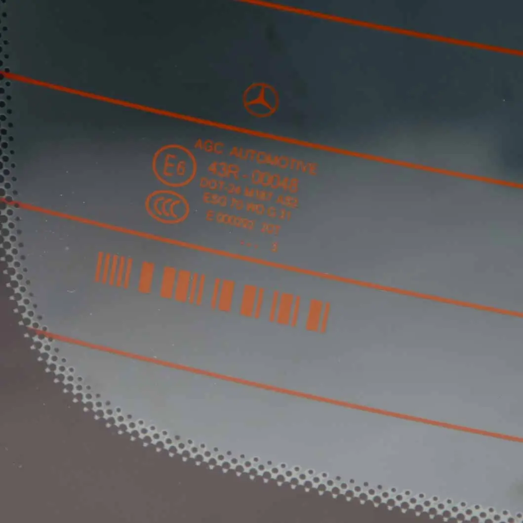 Window Windshield Glass Glazing AS2 Green Foil Tinted Saloon to Mercedes W204 Rear with Part number A2046701700 Mercedes W204 Rear Window Windshield Glass Glazing AS2 Green Foil Tinted Saloon - SKU A2046701700 - Part number A2046701700