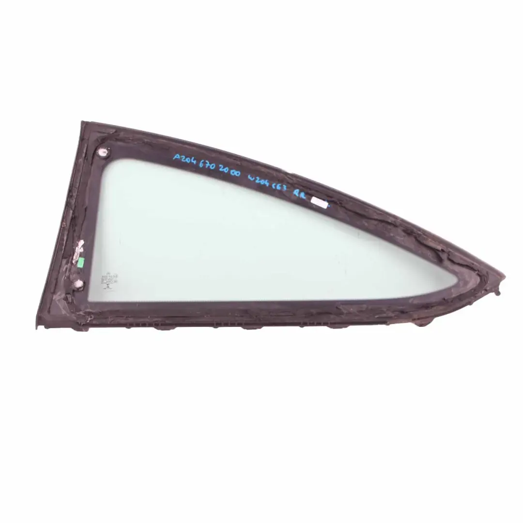  Vitre latérale arrière Mercedes W204 Coupé Arrière Droite Verre Vert AS2 - SKU A2046702000 - Numéro de pièce A2046702000