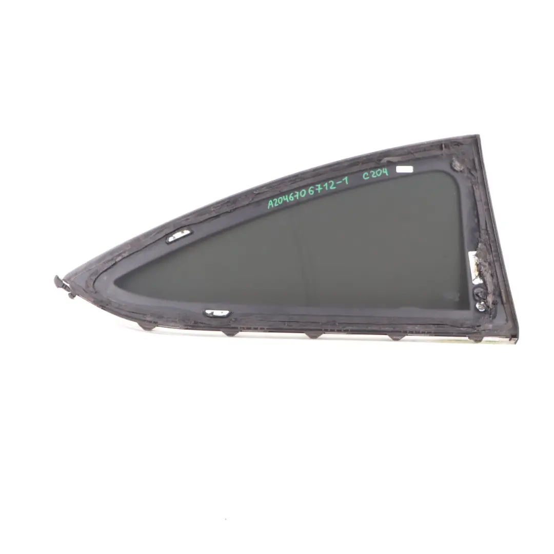 Mercedes C204 Quarter Side Window Glass Rear Left N/S Tinted - SKU A2046706712-1 - Part number A2046706712