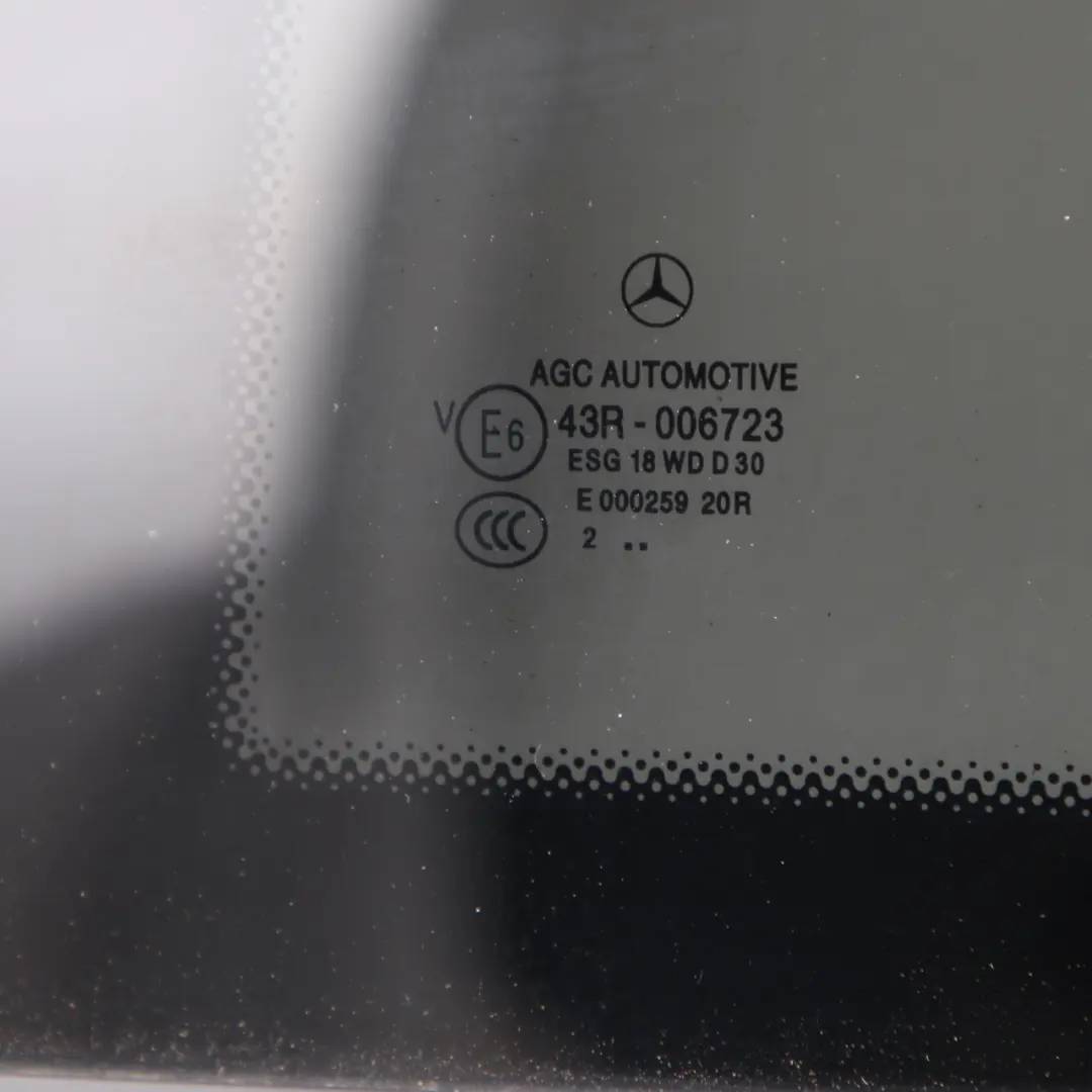 Mercedes W204 Coupe Quarter Side Window Glass Rear Left N/S Tinted - SKU A2046706712 - Part number A2046706712