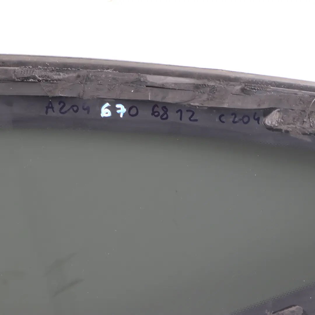 Quarter Side Window Glass Rear Right O/S Tinted to Mercedes W204 Coupe with Part number A2046706812 Mercedes W204 Coupe Quarter Side Window Glass Rear Right O/S Tinted - SKU A2046706812 - Part number A2046706812