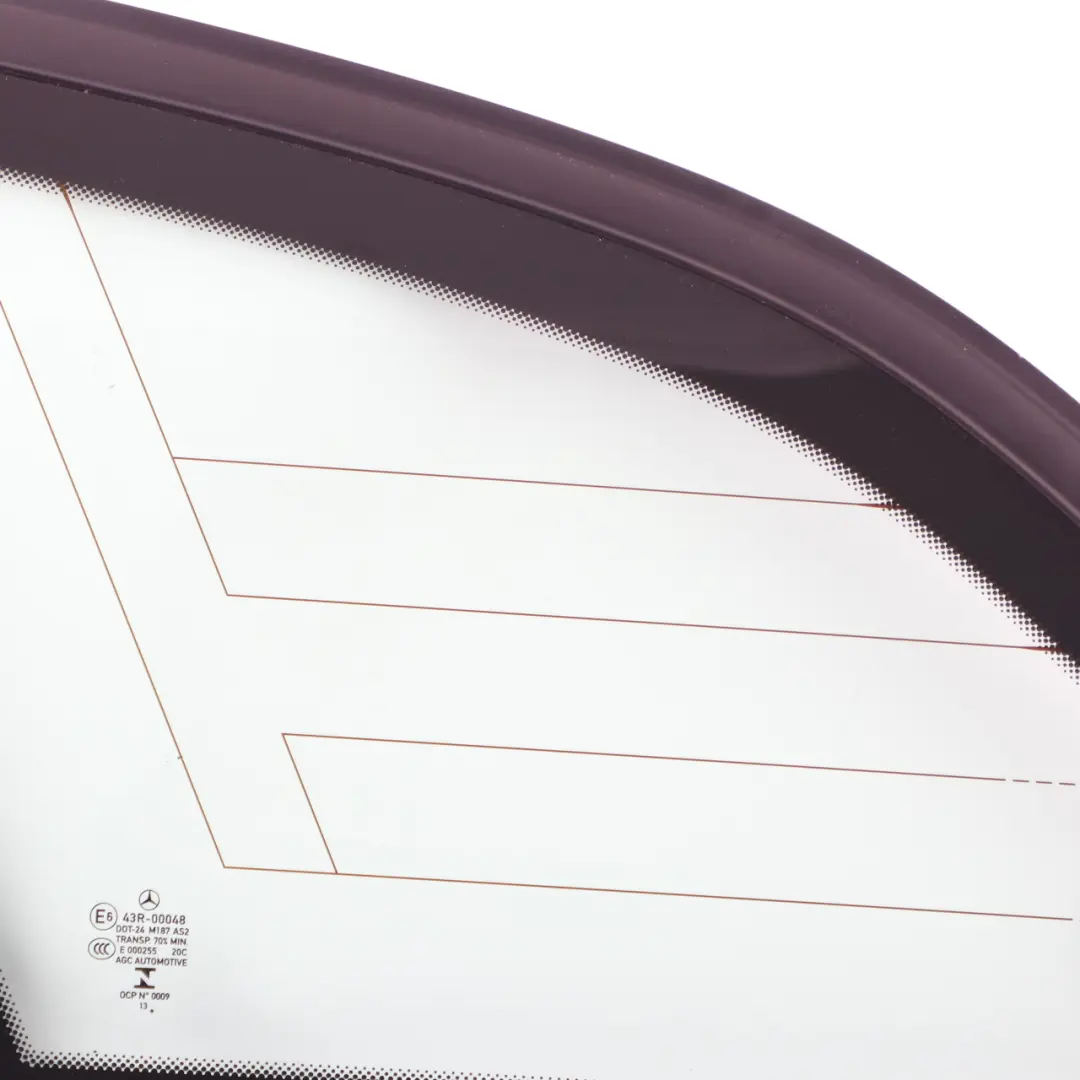 Quarter Side Window Glass Glazing Rear Left N/S Glazing AS2 to Mercedes S204 with Part number A2046730100 Mercedes S204 Quarter Side Window Glass Glazing Rear Left N/S Glazing AS2 - SKU A2046730100-1 - Part number A2046730100