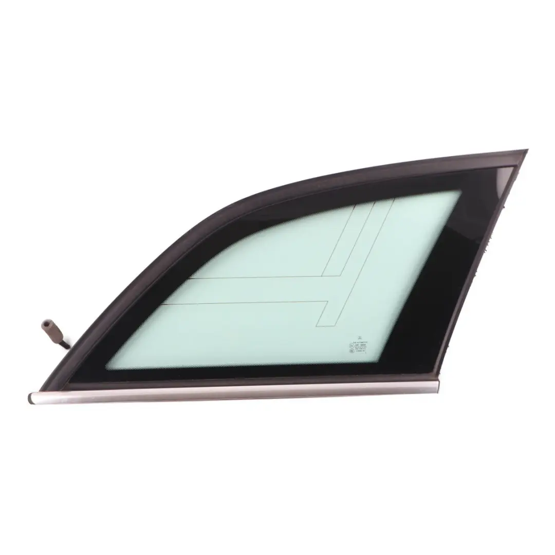 Side Window Rear Right O/S Quarter Glazing Green Glass AS2 to Mercedes S204 with Part number A2046730200 Mercedes S204 Side Window Rear Right O/S Quarter Glazing Green Glass AS2 - SKU A2046730200 - Part number A2046730200