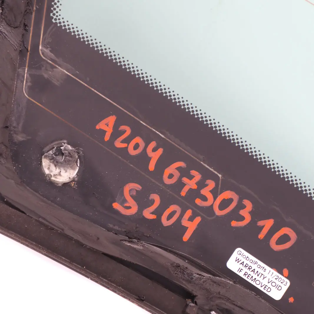 Ventana lateral trasera izquierda AS2 para Mercedes S204 con número de pieza A2046730310 Mercedes S204 Ventana lateral trasera izquierda AS2 - SKU A2046730310 - Número de pieza A2046730310