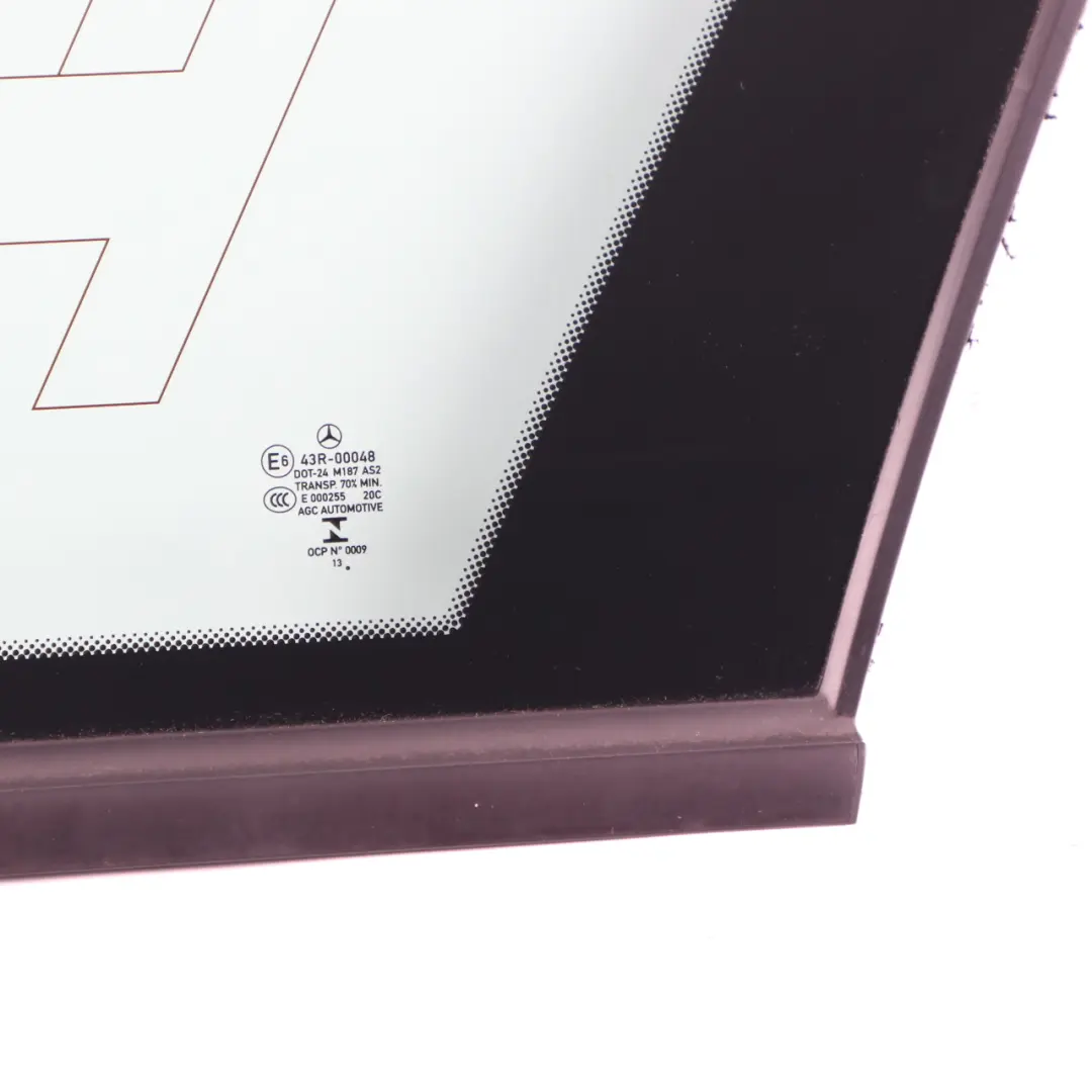 Side Window Glass Rear Right O/S Quarter Glazing Green AS2 to Mercedes S204 Estate with Part number A2046730600 Mercedes S204 Estate Side Window Glass Rear Right O/S Quarter Glazing Green AS2 - SKU A2046730600 - Part number A2046730600