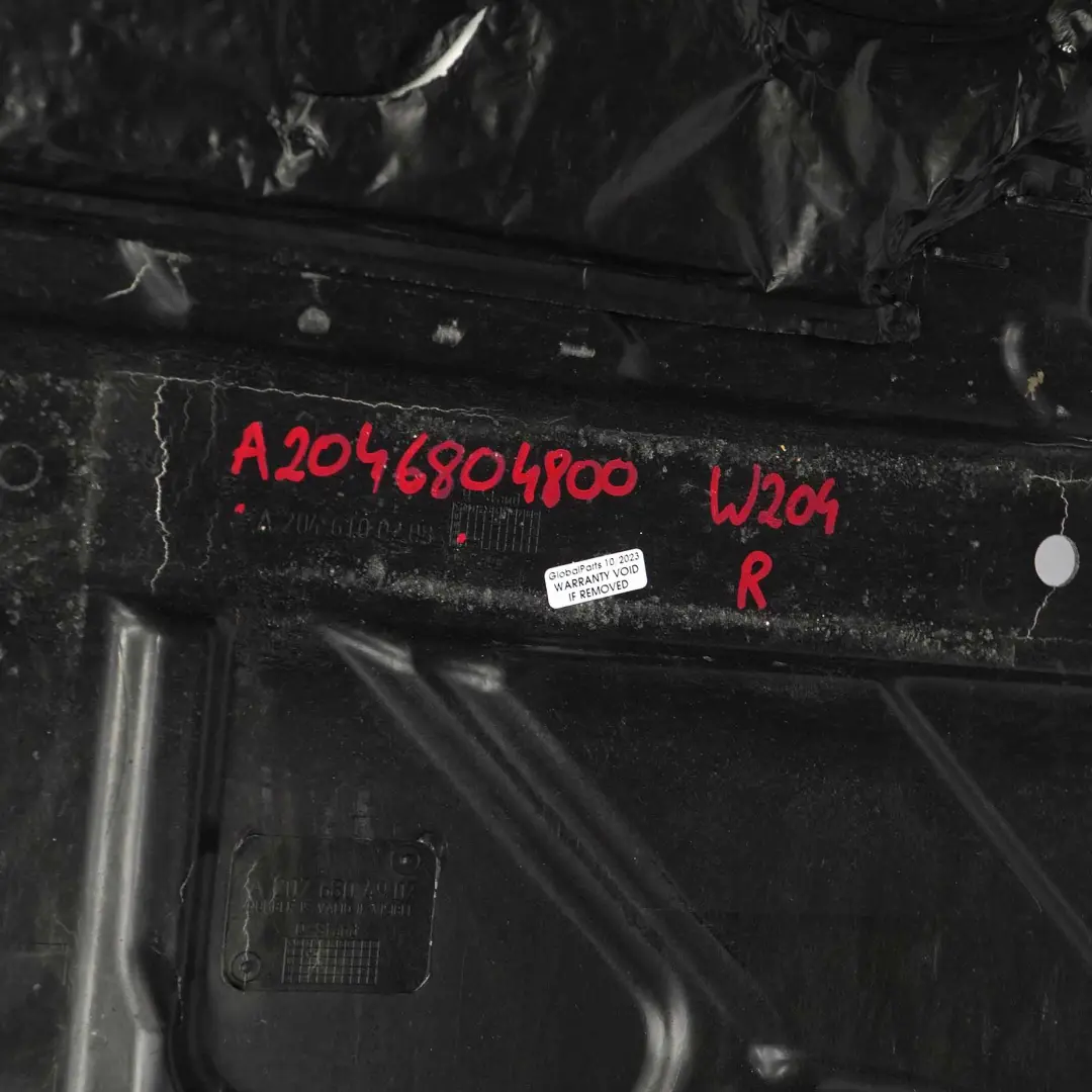 Underfloor Panel Right O/S Underride Underbody Shield to Mercedes W204 with Part number A2046804800 Mercedes W204 Underfloor Panel Right O/S Underride Underbody Shield - SKU A2046804800 - Part number A2046804800