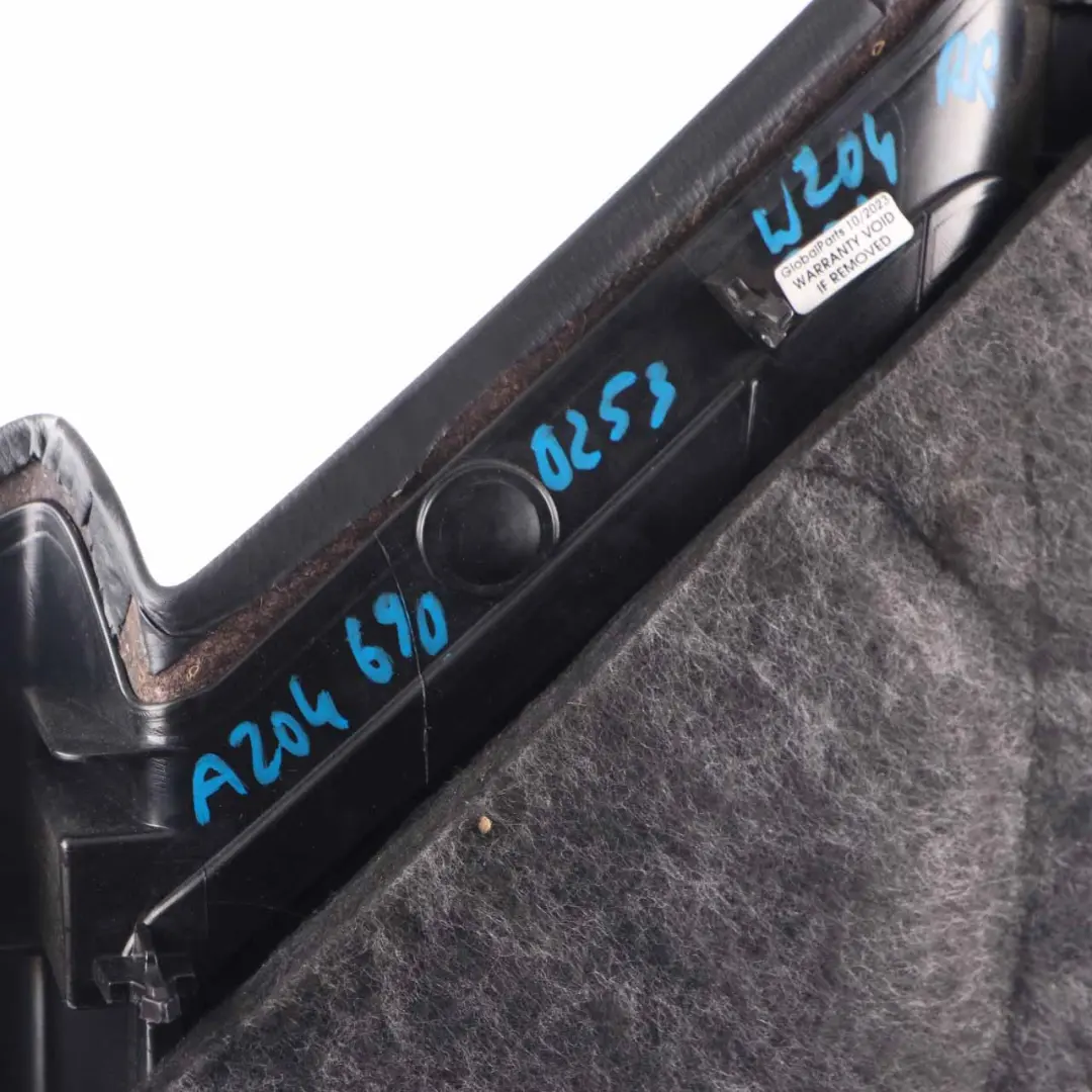 Door Card Rear Right O/S Quarter Trim Panelling Cover Black to Mercedes W204 Coupe with Part number A2046900253 Mercedes W204 Coupe Door Card Rear Right O/S Quarter Trim Panelling Cover Black - SKU A2046900253-1 - Part number A2046900253