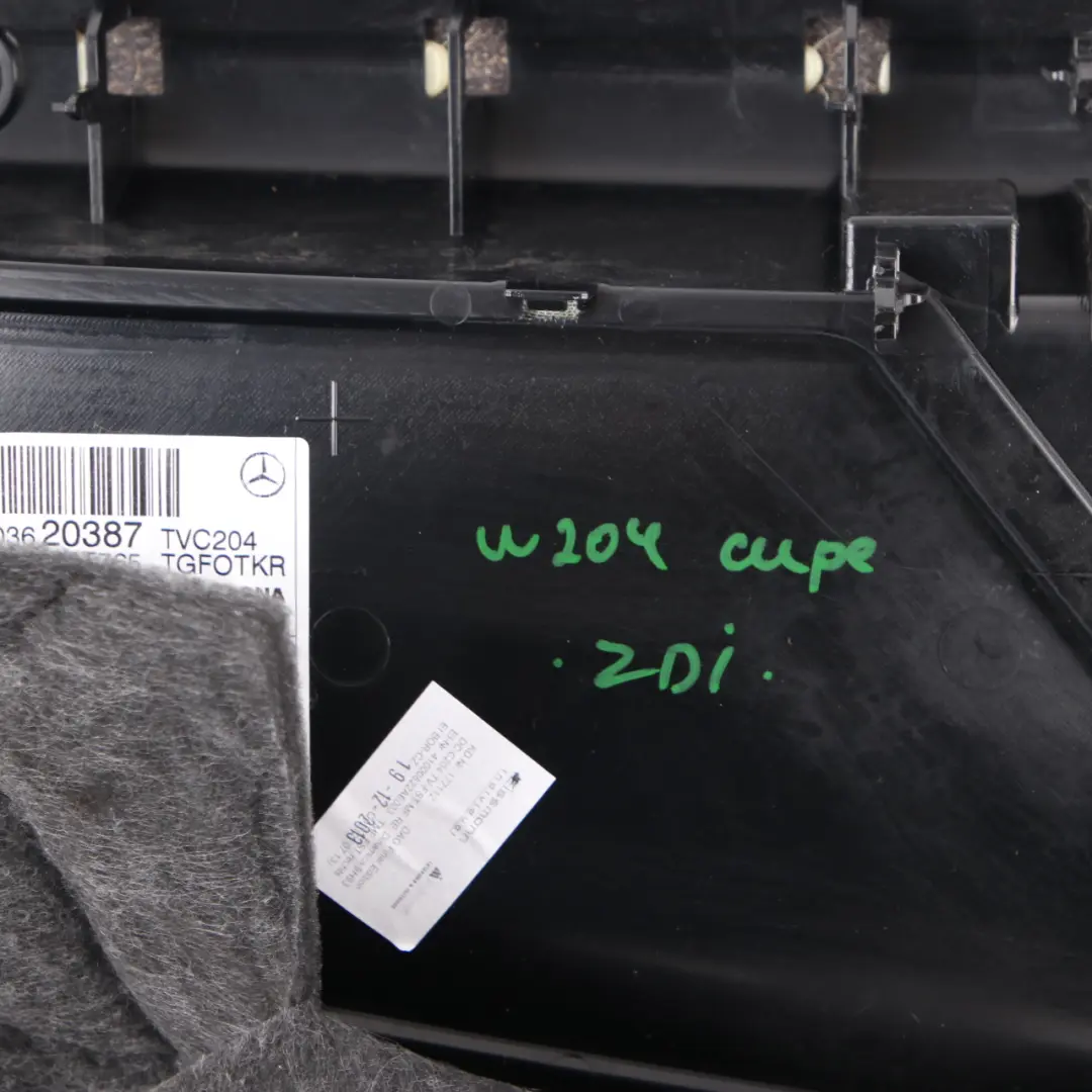 Mercedes W204 Coupe Türkarte hinten rechts Verkleidung Abdeckung Leder Schwarz - SKU A2046900253 - Teilenummer A2046900253